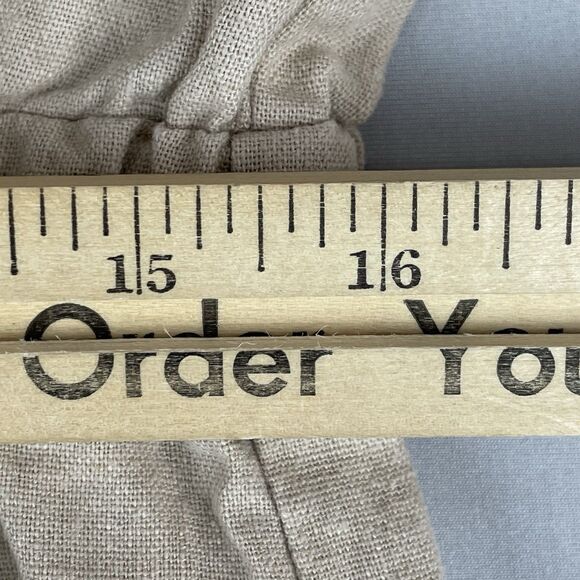 Love Tree Linen Blend Button Front Collared Mini Dress Women’s LG Khaki Safari - Picture 12 of 15